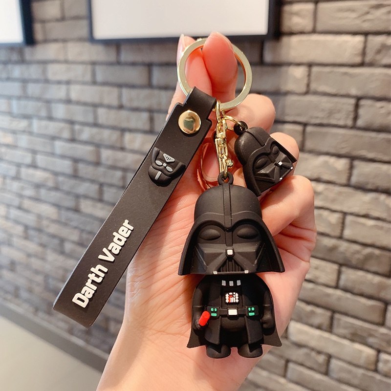 2022 Gantungan Kunci Boneka Star Wars Darth Vader Stormtrooper Groot Bahan PVC Untuk Hadiah Ulang Tahun
