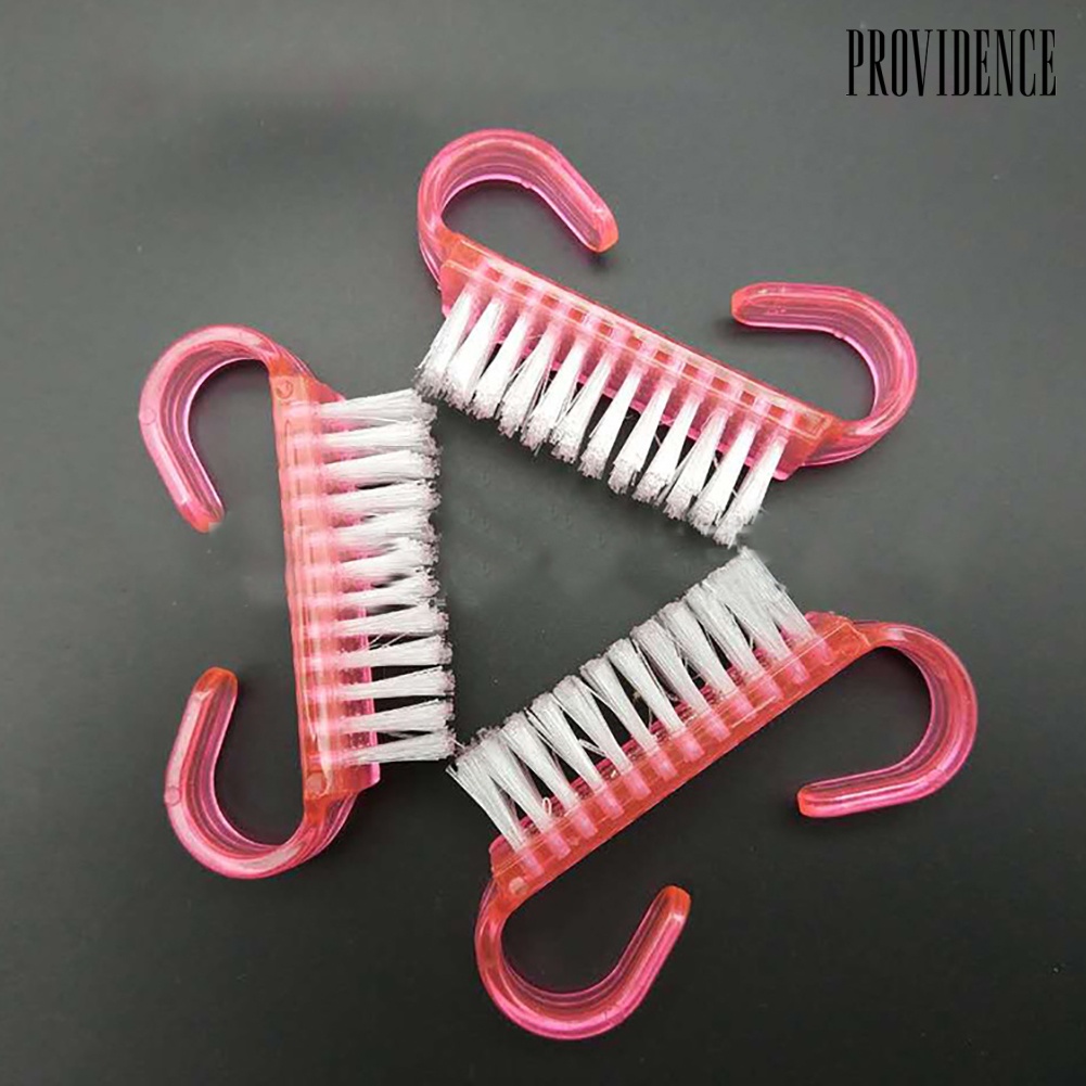 Providence Nail Art Dust Cleaning Brush Scrubbing Manicure Pedicure Small Angle Clear Tools