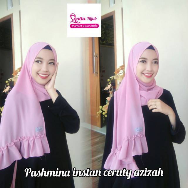 COD PASHMINA INSTAN REMPEL Bhn ceruty babydol/premium by ANITA | termurah | Oshin Grosir Kudus