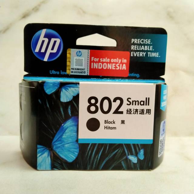 Tinta Printer / Printer Ink HP 802 BLACK Original