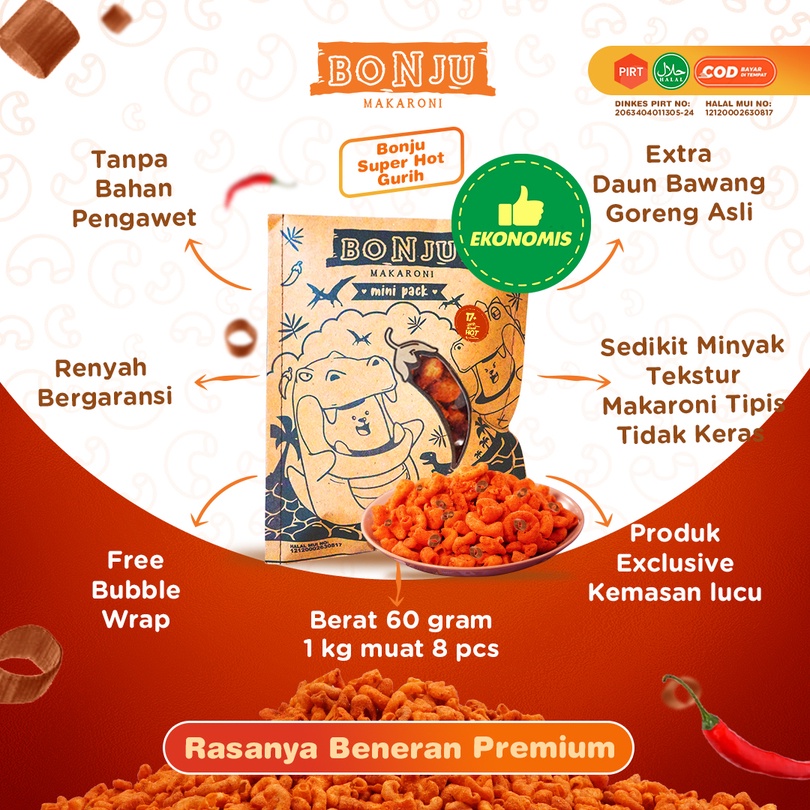 Makaroni Pedas Cemilan Makanan Ringan Jajanan Makaroni Bonju Makroni Rasa Pedas Gurih Jajan Murah Jadul Macroni Macaroni Makarun Bantet Bantet Pedas Hot Mateng Daun Jeruk Kiloan 60 Gr Kecil