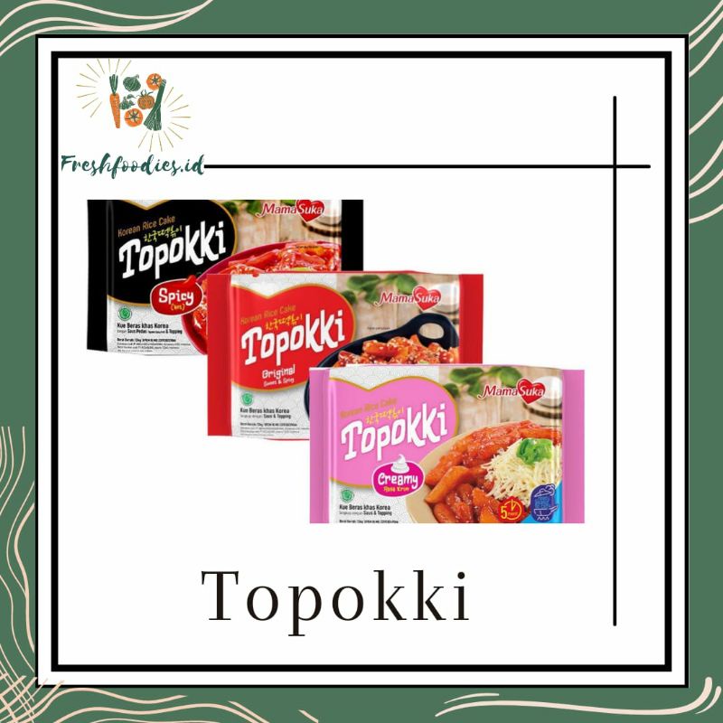 

Toppoki Instan Mama Suka | HALAL | Toppoki Original Spicy Creamy