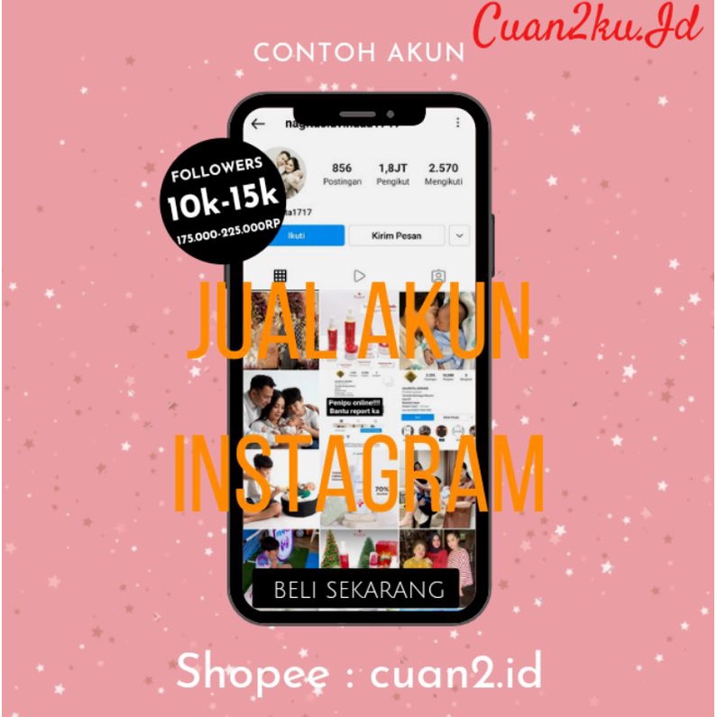 jual akun instagram