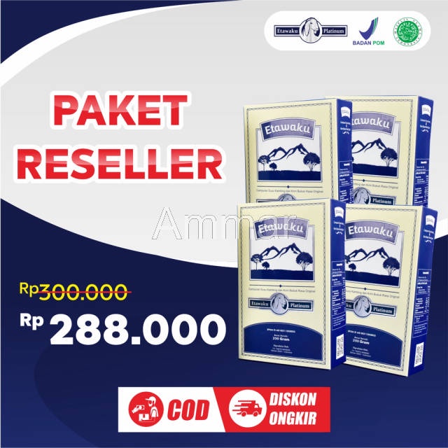 

Ammar - PAKET 4 BOX ETAWAKU PLATINUM - Susu Kambing Etawa Bubuk - Baik untuk Pernafasan dan Sendi Tulang Sehat