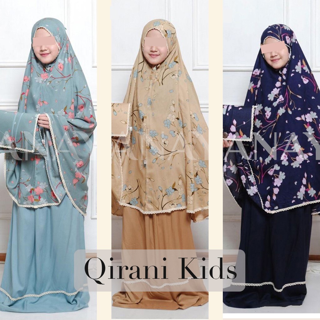 Mukena Anak Qirani Kids Bahan Rayon Premium