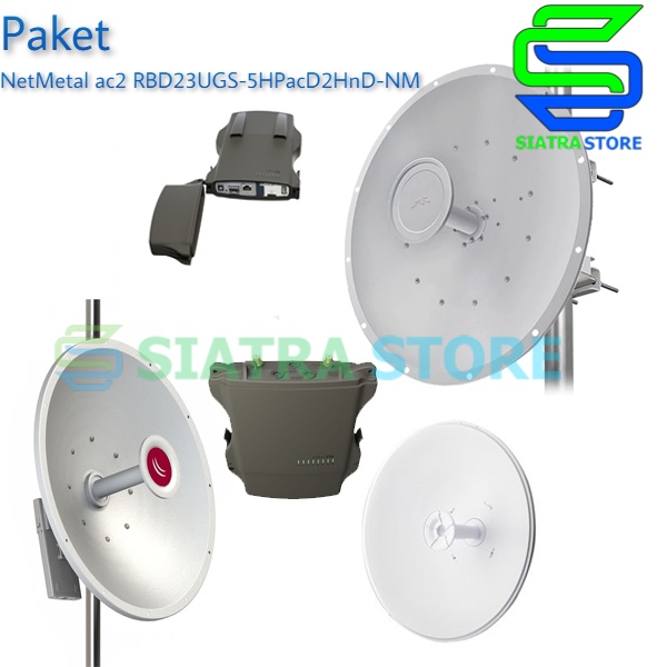 Paket NetMetal ac2 RBD23UGS-5HPacD2HnD + Antena Dish