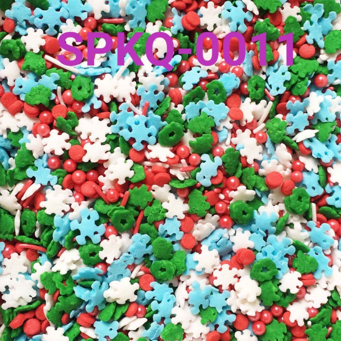 

SPKQ-0011 SPRINKLES SPRINKLE SPRINKEL 250GR SNOWFLAKE MESES NATAL BEST SELLER