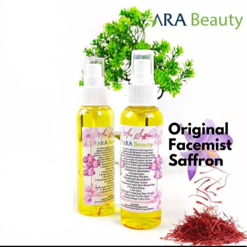 Air Saffron Face Mist Toner Wajah Bunga Saffron Asli Saffron Indonesia