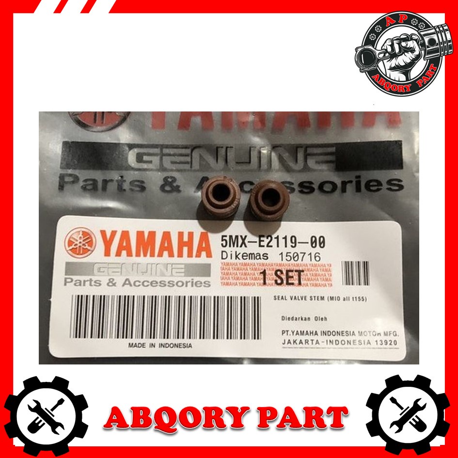 Abqory part___Seal Klep Valve 1 Set Sil Motor Mio Sporty Nouvo Fino Soul Xeon Old Lama New Baru 5MX