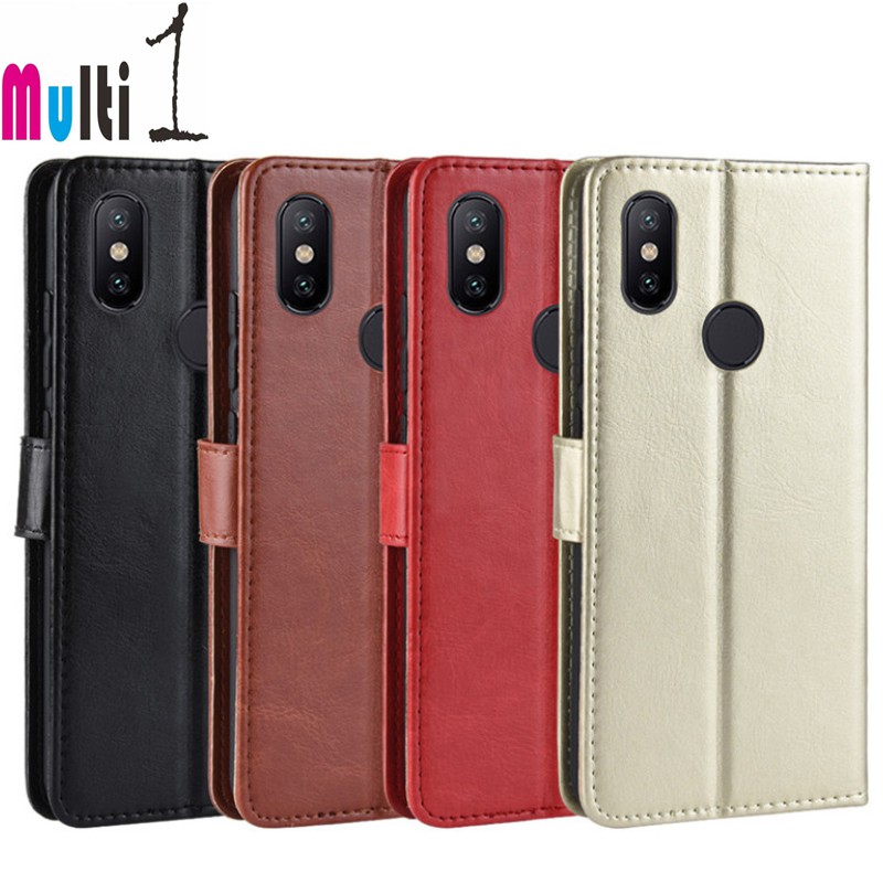 Leather Case Xiaomi Mi 8 Lite Mi 8Lite Flip Cover