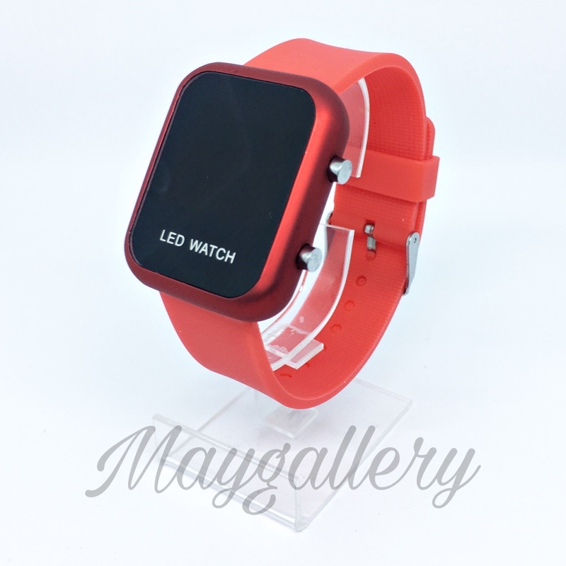 Jam Tangan Led Watch (Free Gift)-Merah