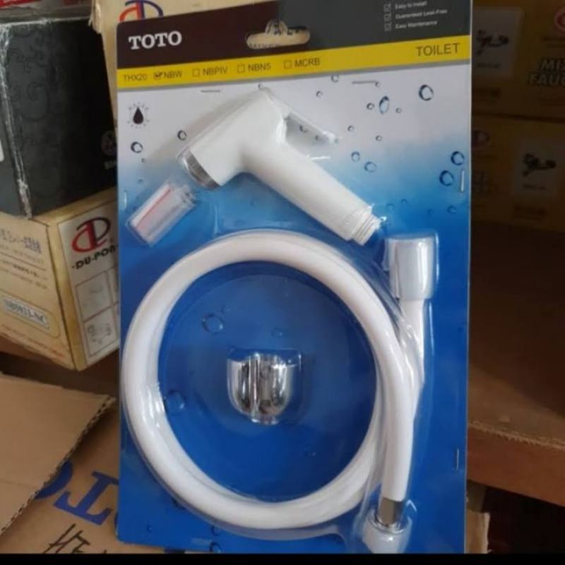 Jual jet shower/sower cebok merk toto warna putih Shopee Indonesia