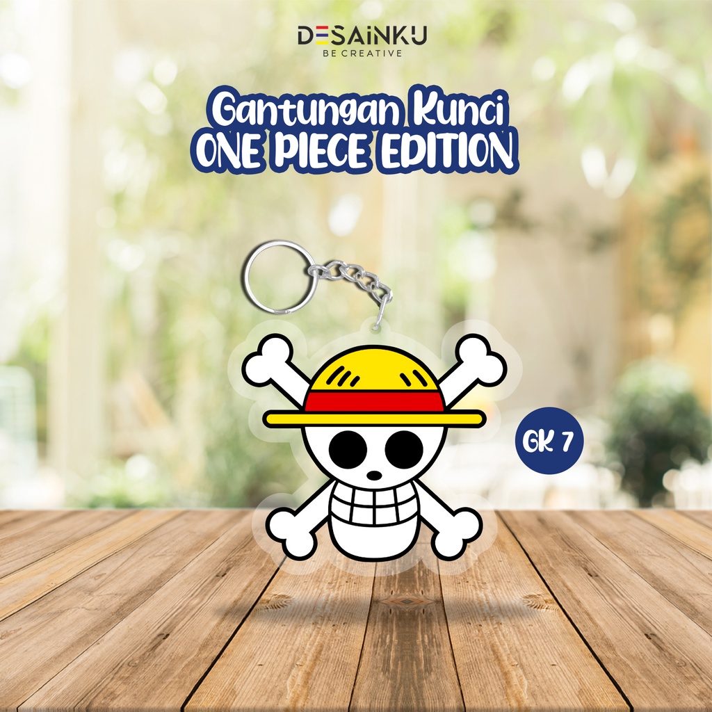 TERMURAH!!! Gantungan Kunci ONE PIECE EDITION / Gantungan kunci Akrilik Bening - GK1