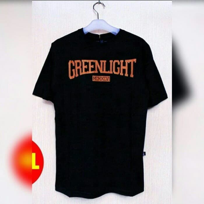 T-SHIRT BAJU KAOS DISTRO GREENLIGHT COMBED 30S MURAH