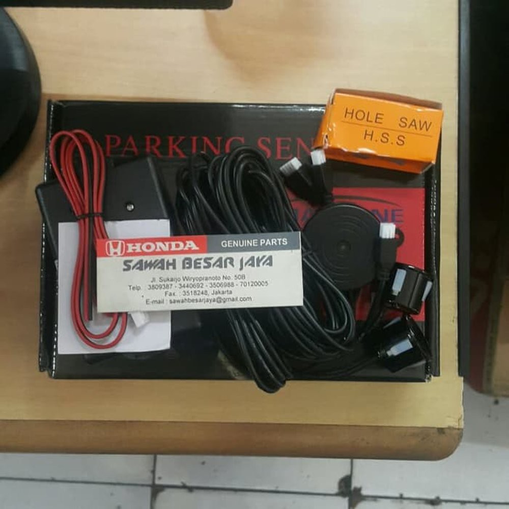 Promo sensor bumper - bemper belakang - mundur - parkir mobil 2 titik - mata ori