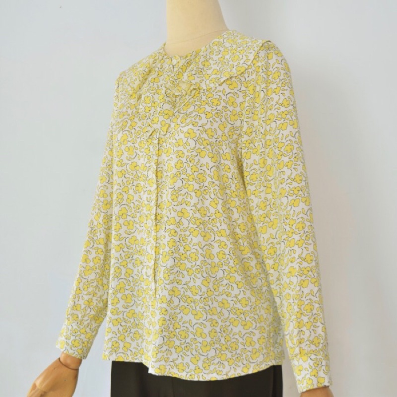 blouse wanita ala korea Lisbon rayon silk lembut