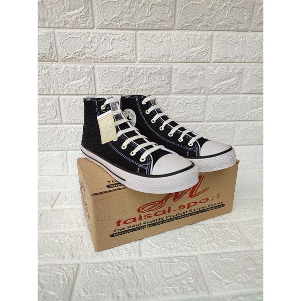 (BISA COD) Sepatu pria Sepatu Sneakers Conversese 70S High Black white  Boots/sepatu boot All Star terlaris termurah-1