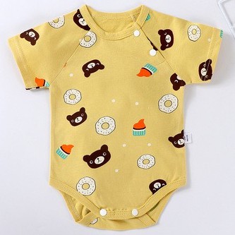 Jumper Bayi Pendek Perempuan Laki Laki Jumper Bayi Segitiga Jumpsuit Bayi Pendek-F