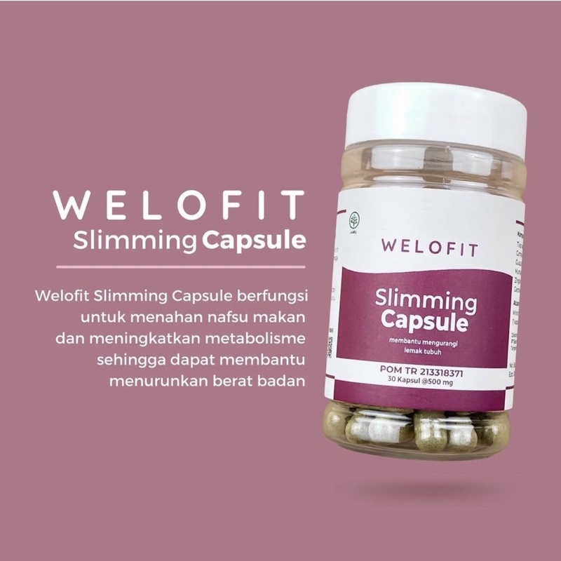 (Ready, Bisa COD) WELOFIT - Slimming juice - slimming capsule - slimming kapsul - penurun berat badan - diet herbal - penghancur lemak