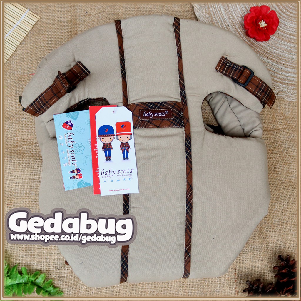 BABY SCOTS Gendongan Bayi Baby Scots - Baby Carrier ISG001 - gedabug