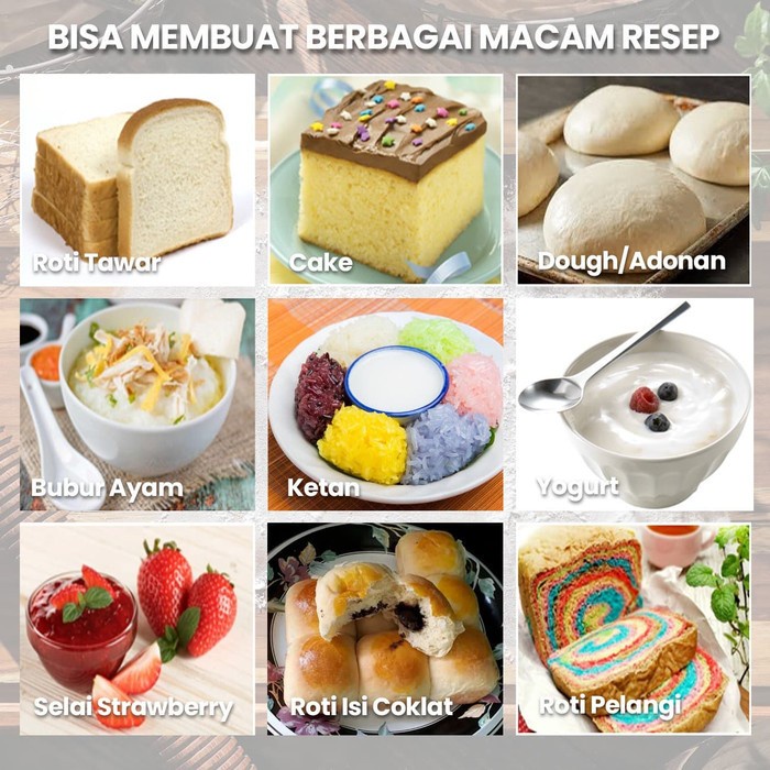 BREADMASTER MULTIPRO Alat Mesin Pembuat Roti Bread Maker