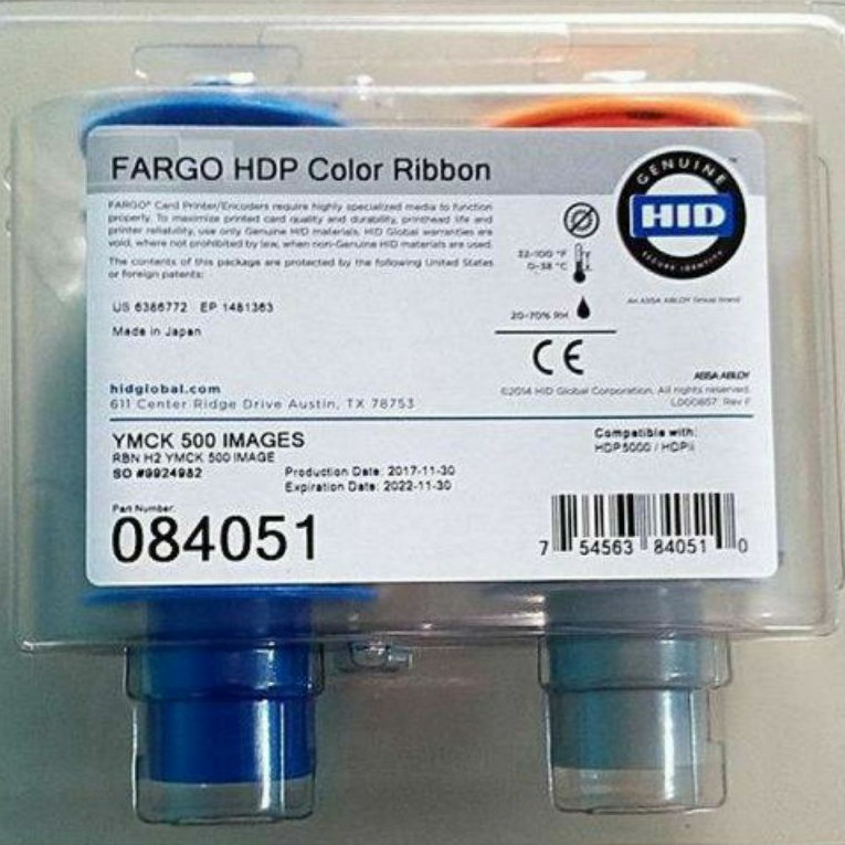 Ribbon Fargo Color YMCK - HDP 5000  PN:084051