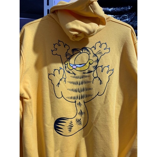 COD 9.9 Hoodie Jaket Pria Wanita Hnm Garfield Kuning Yellow Sweater Unisex Cowok Cewek Full Tag