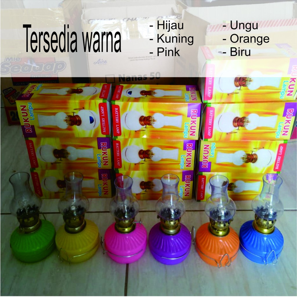 Lampu teplok baterai 2led / Batreai AA / Lampu Emergency / oblik / Lampu templek / Lampu Teplok