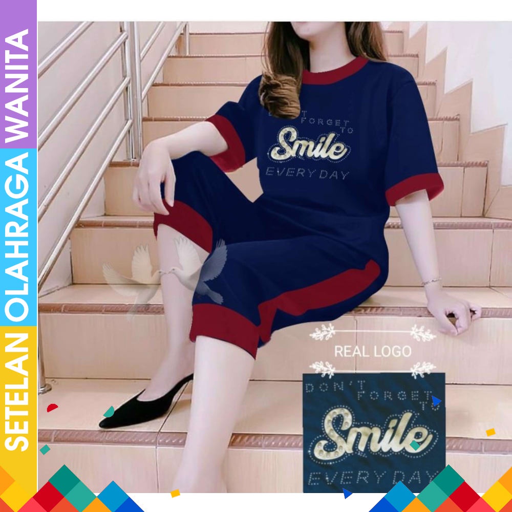 Baju senam wanita olahraga zumba aerobic training NB 24 Baju Senam Aerobik Setelan Lapangan Zumba
