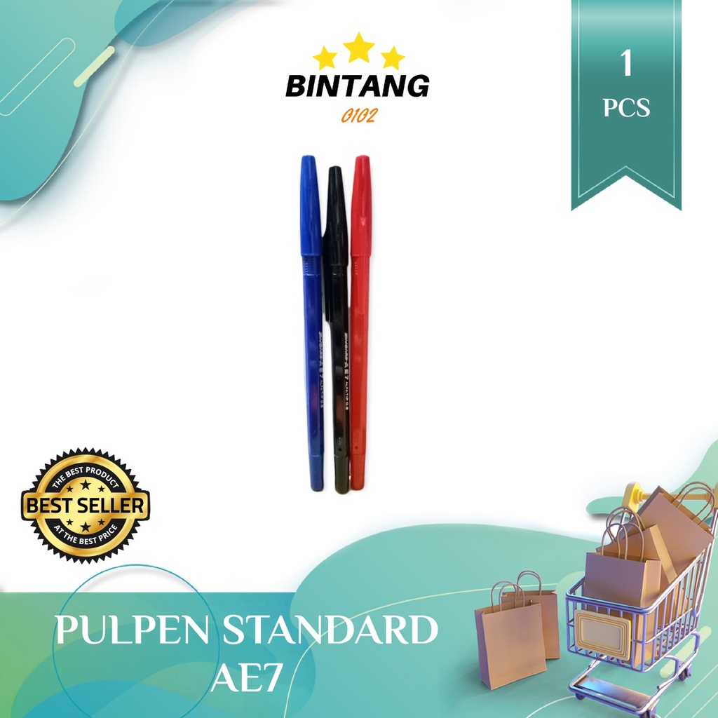 

Pulpen Pena Standard AE7 AE-7 AE 7 - Hitam