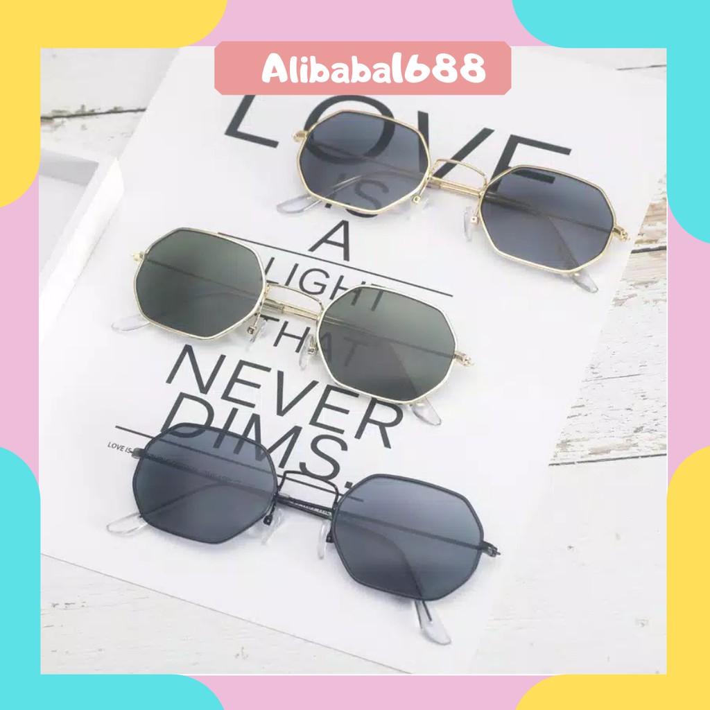 *ALIBABA1688*COD Kacamata Frame Lensa Fashion Pria&amp;Wanita New Sunglasses