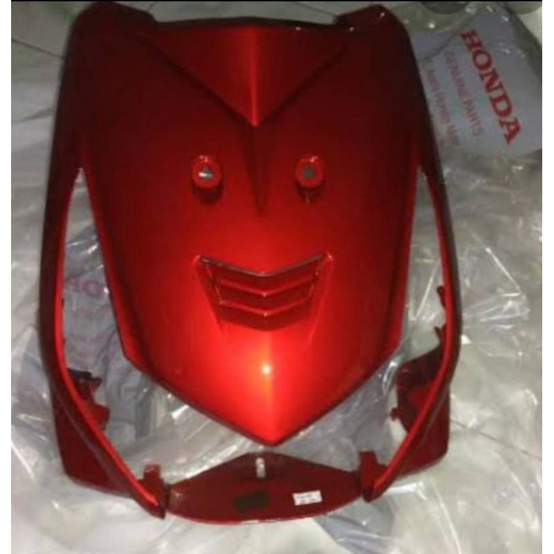 Tameng depan Beat karbu merah maron ORI AHM