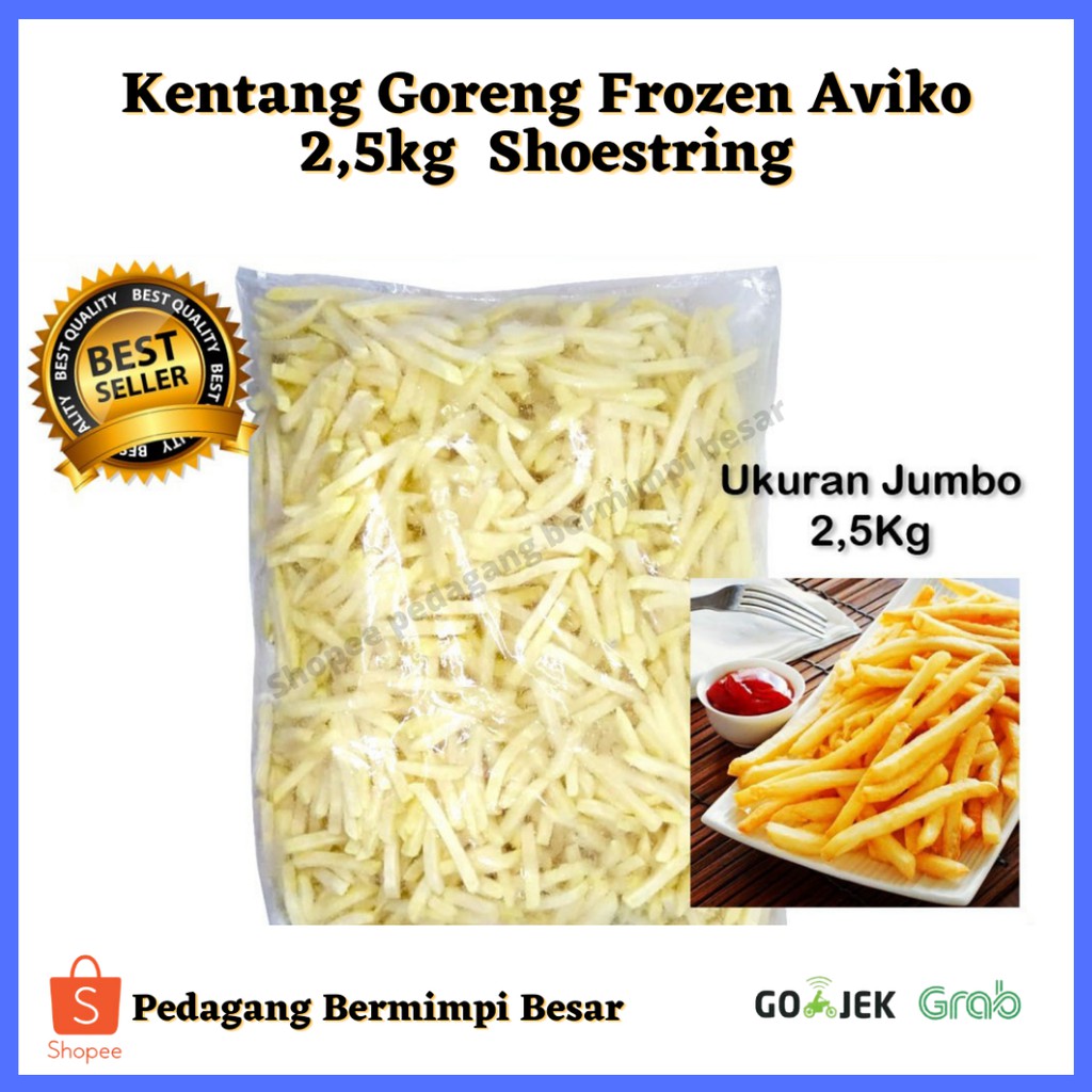 Kentang Goreng Aviko 2,5Kg Shoestring Straight Cut | French Fries