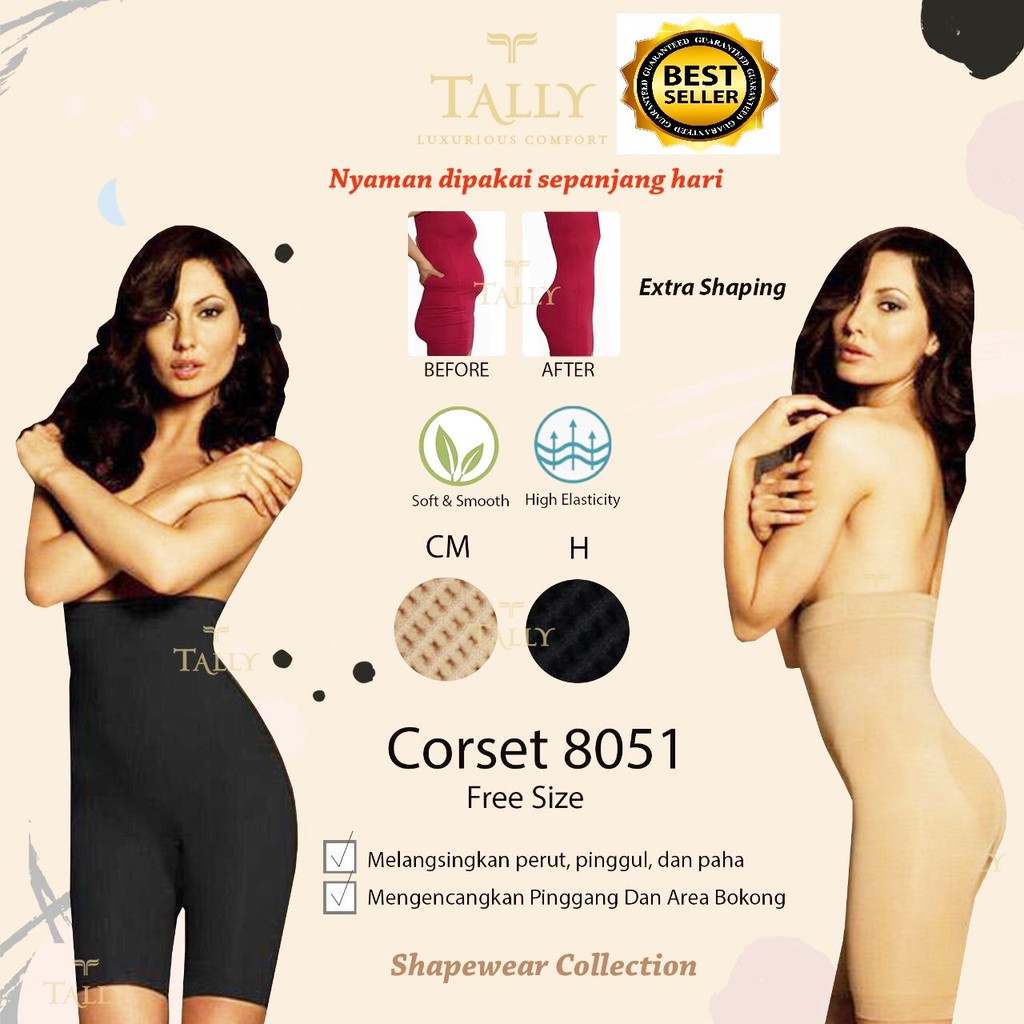 MURAH-CELANA DALAM KORSET PELANGSING PENGECIL PERUT PAHA TALLY 8051 / CD STAGEN PELANGSING PERUT TALLY8051