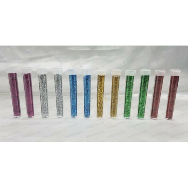 

Glitter Tube 12 pcs/set @ 6grm