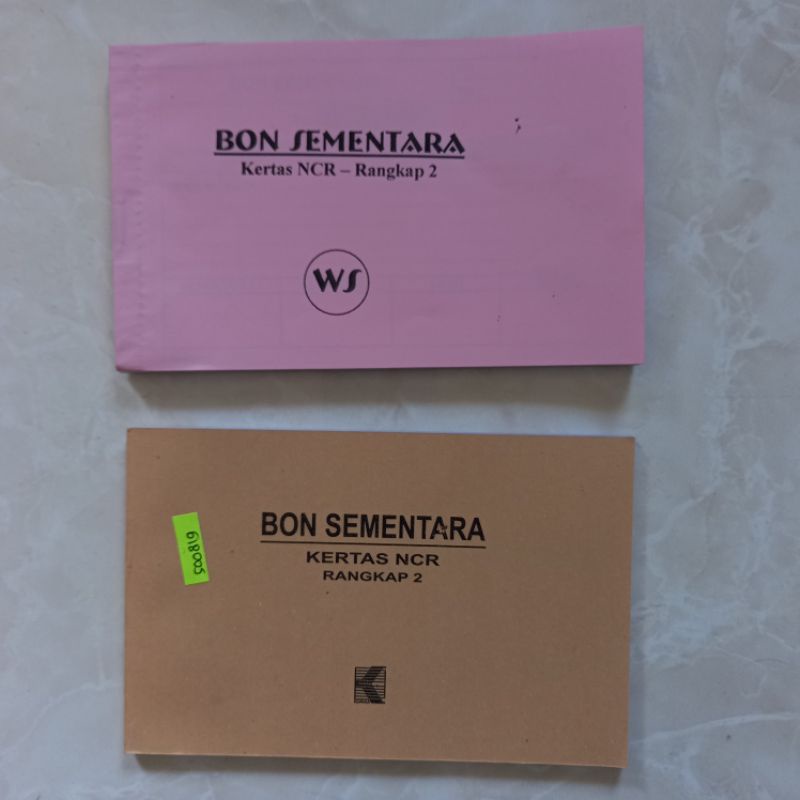 

Buku Bon Sementara