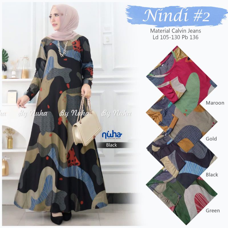 GAMIS MUSLIM JUMBO NINDI#2 GAMIS LD130 GAMIS CALVIN JEANS