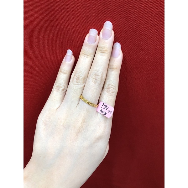 Cincin belarotan ukir emas asli 24k