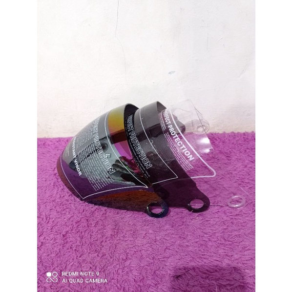 Kaca Helm Nhk predator Takachi Shel Caberg J-STAR J-air Tiger Gag spirit Kaca warna hitam