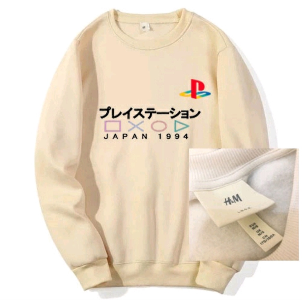 Crewneck H&M Ps Play station Premium / Jaket Pria Wanita Playstation Terbaru