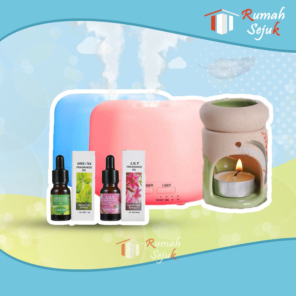 RS - Aromaterapi Pure 100% Murni &amp; Alami Air Fragrance Essensial Pengharum Pewangi Esensial Esential Oil Aromatheraphy Ruangan RS-15 10ml Defuser Humidifer Minyak Humadifier Humudifier Humdifier Difusser Essential TSLM1 TSLM2 RH-17 Kamar Taffware