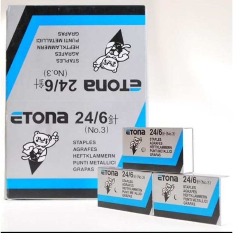 

isi staples etona 24/6 1box isi 20pack