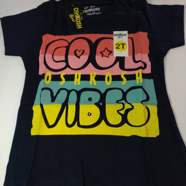 Oshkosh kaos anak laki-laki 2T hitam L96