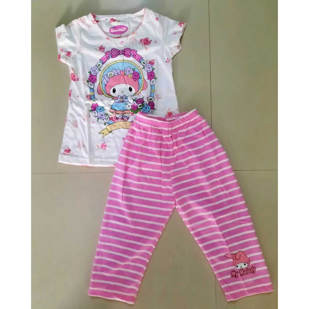 PIYAMA ANAK PEREMPUAN MY MELODY WHITE