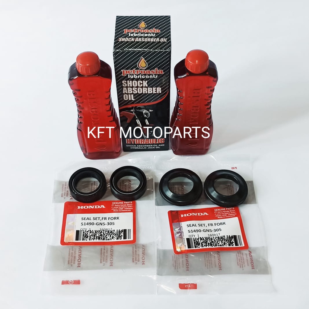 Seal Shock Depan Dan Oli Shock HONDA BEAT KARBU