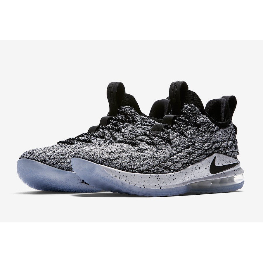 Lebron James 15 Low Black Grey Sepatu Basket