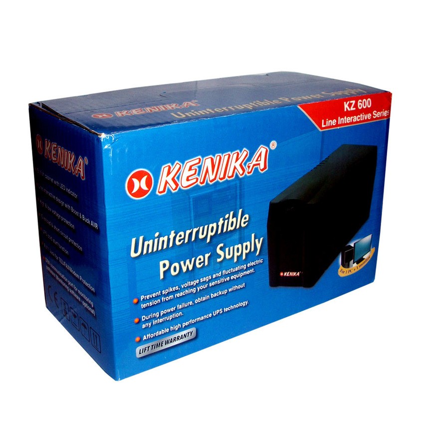 Trend-Kenika UPS KZ600 Power Supply Unit 600VA – Hitam