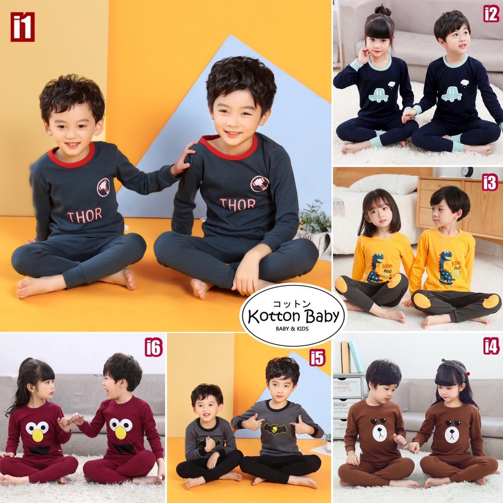 2-7thn | PIYAMA ANAK PAJAMAS BAJU TIDUR ANAK SLEEPWEAR Catalog i YAOU