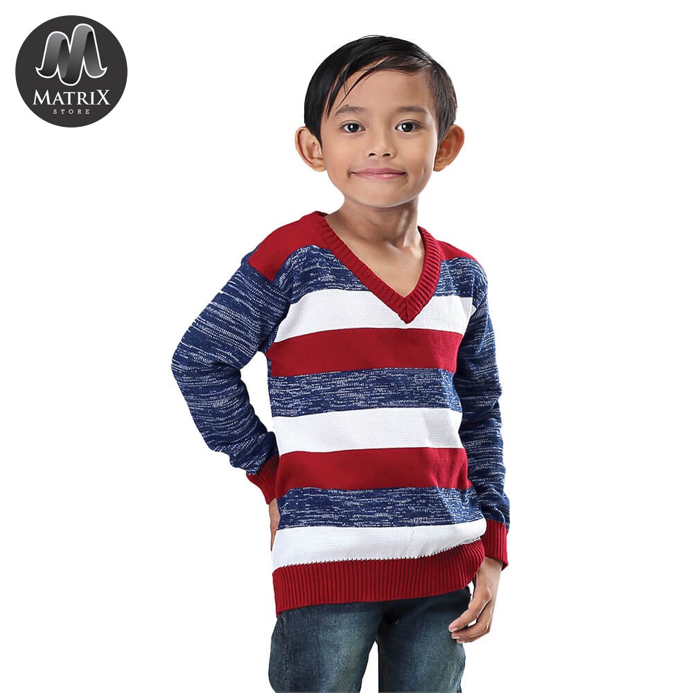 Sweater Anak Laki-laki - Sweater Rajut Anak Laki-laki - Baju Keren Anak - Atasan Anak Laki Trendy