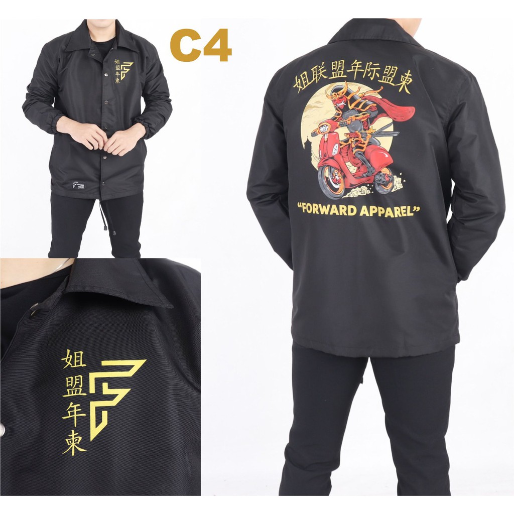 Jaket Coach Parasut Anime Samurai Original Forward